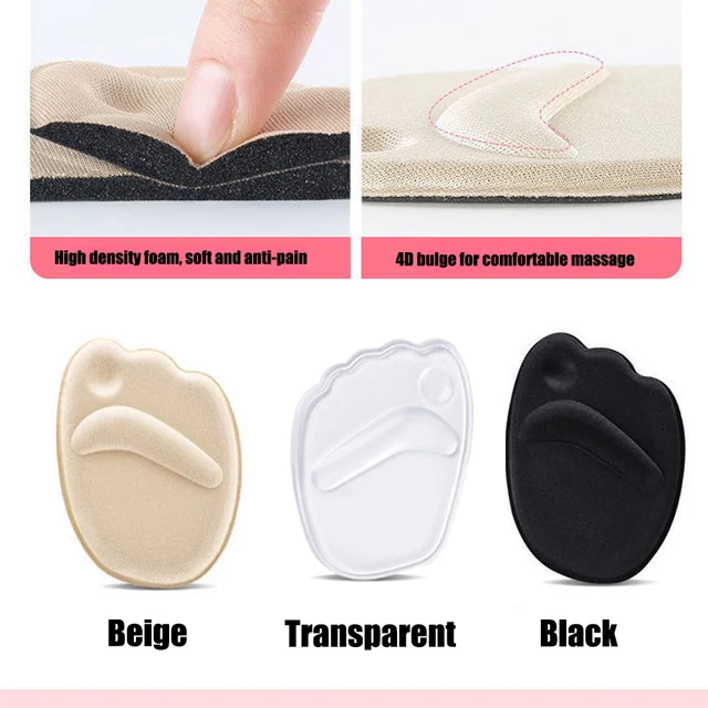 Forefoot Insert Cushion Pads for Women Shoes Anti slip Silicone Foot Pain Relief Pads for High Heels Sandals Gel Shoe Insoles 6