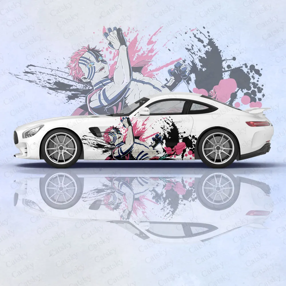 

Akaza - Kimetsu no Yaiba Car Body Stickers Anime Itasha Car Side Decal Sticker Car Body Sticker Car Body Decoration Stickers