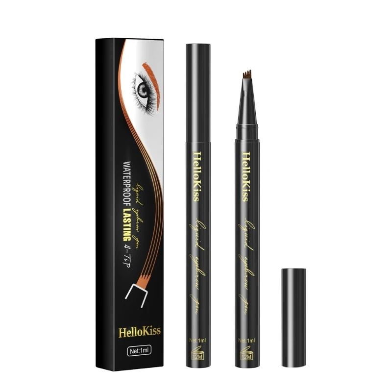 

Liquid Eyebrow Pen Waterproof Eyebrow Tattoo-Pen Long Lasting Eyebrow Pencil with Micro-Fork Tip Eyebrow Makeup Gifts R3MF