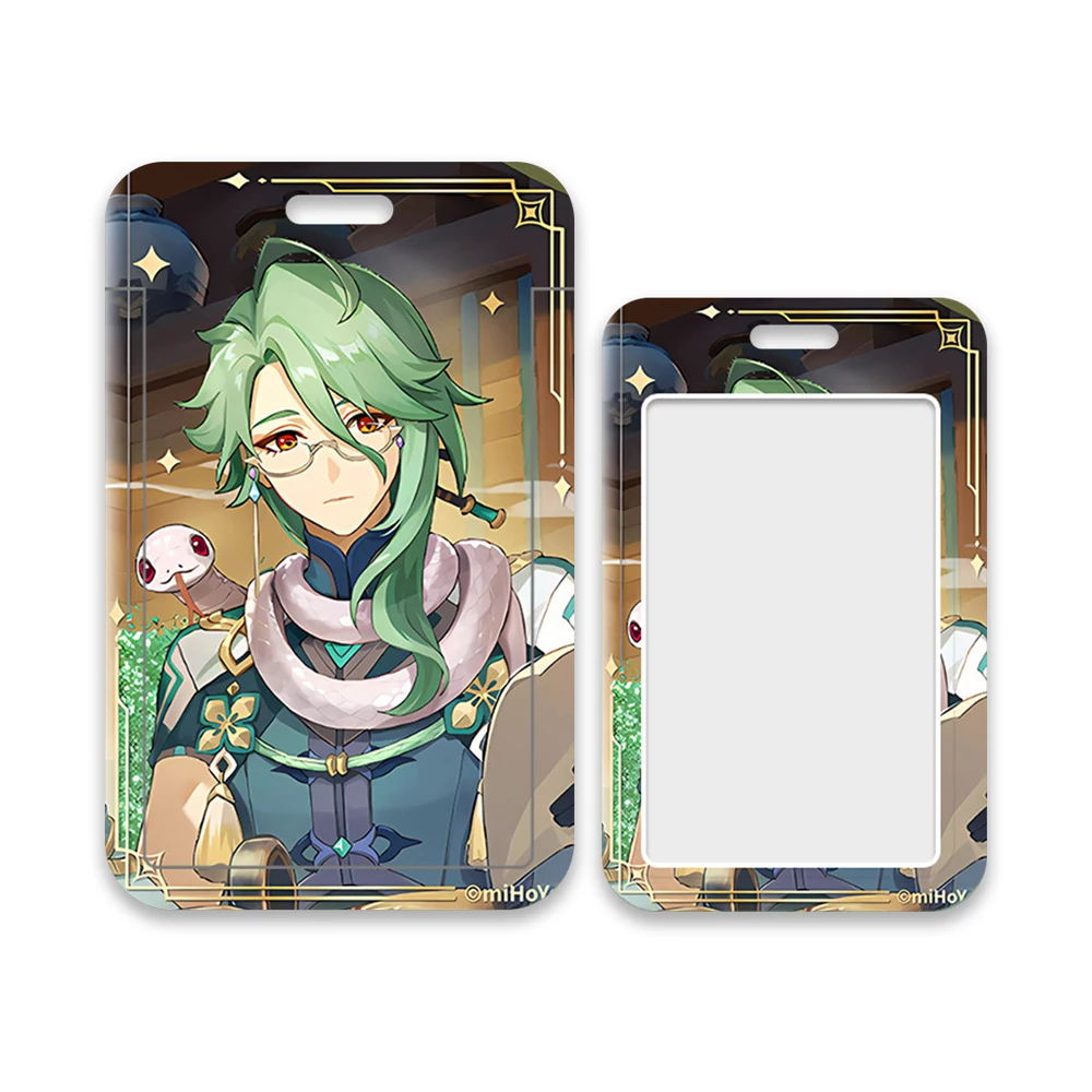 

Горячая игра Genshin Impact Держатель для карт персонажа Wriothesley Neuvillette Furina Fontaine Focalors Arlecchino The Knave HD Printing