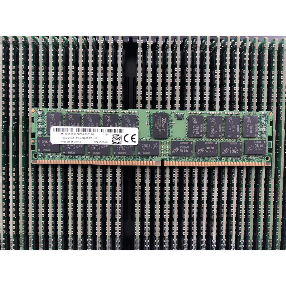 

32GB 32G Memory DDR4 RECC 2400 PC4-2400T 2RX4 ECC REG RDIMM For MT RAM