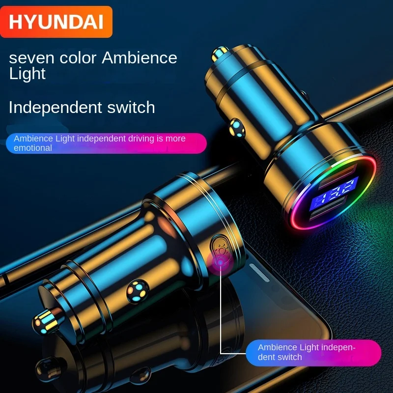 

Car Charger Phone Fast Charge Cigarette Lighter Power Adapter One for Two Car USB Interface Fast Charging
