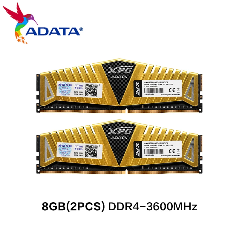 Память ADATA XPG Z1 для ПК оригинальная ОЗУ DDR4 3200 МГц 3600 8 ГБ 16 |