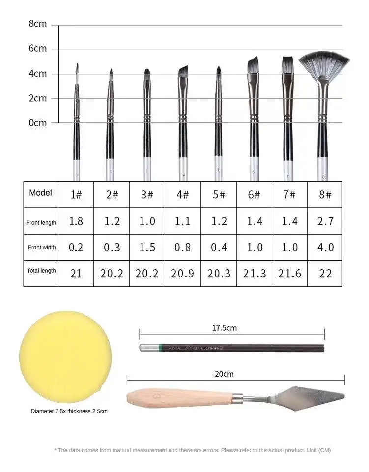 Профессиональный набор кистей для рисования художника из 19 детей и взрослых