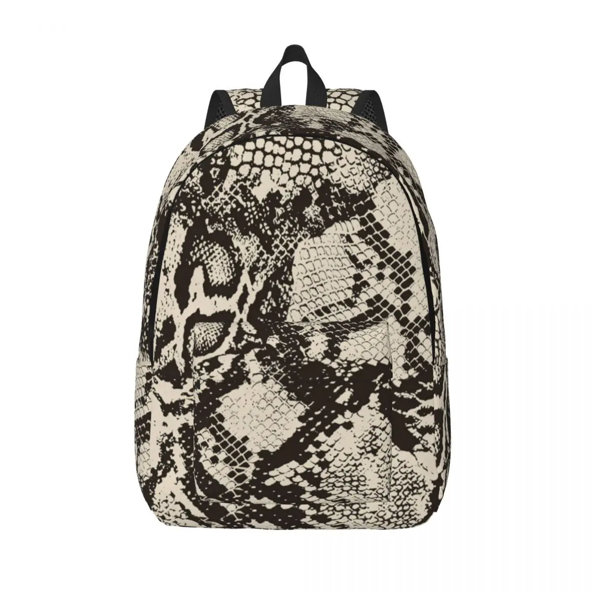 

Vintage Snakeskin Canvas Backpacks Snake Skin Print Animal Unisex Pretty Backpack Campus Bags