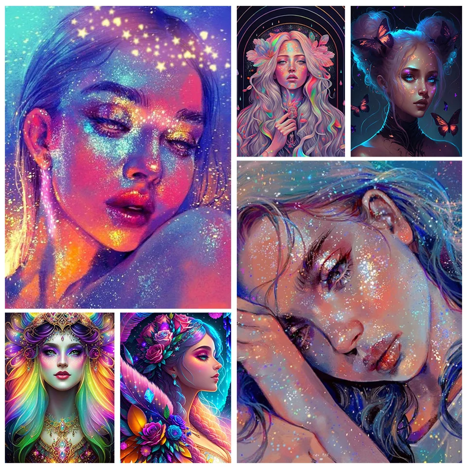 Алмазная 5D картина для девочек рисунок со стразами в стиле Фэнтези мозаичная