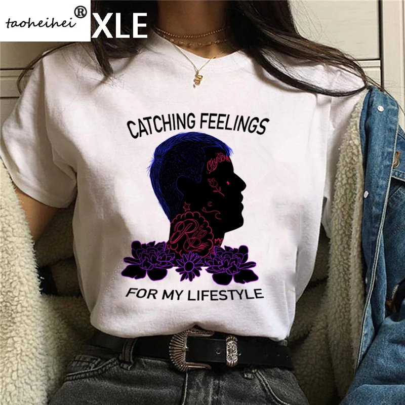 Футболка Rapper Rip Lil Peep Мужская крутая уличная одежда в стиле рэп хип-хоп топ