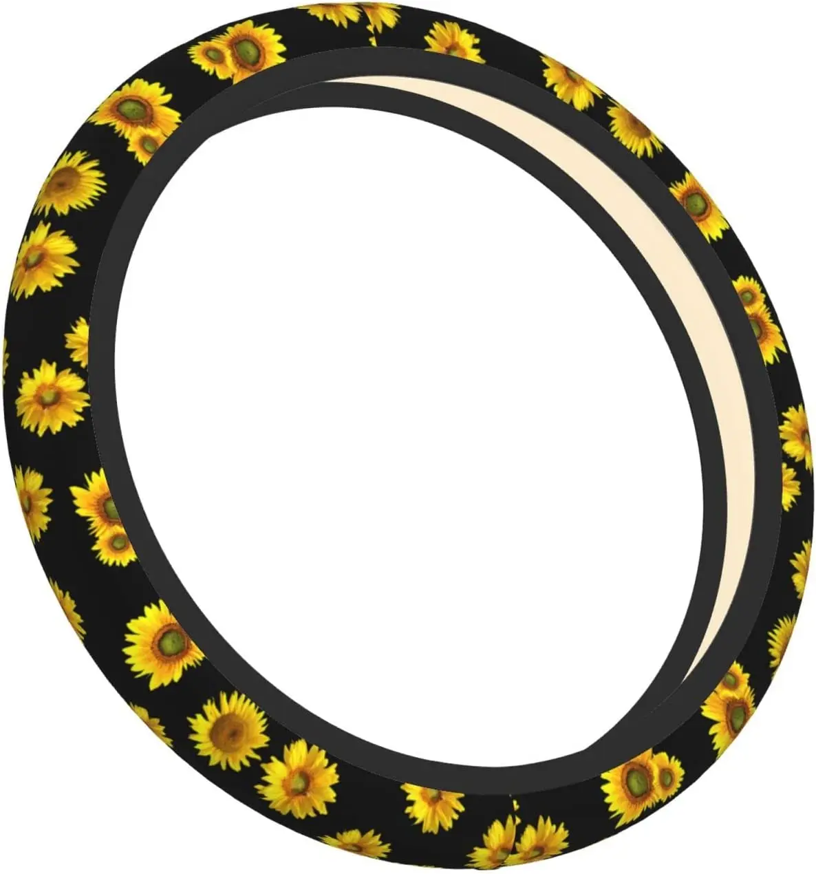 

Чехол на руль Sunflower, универсальный Противоскользящий комплект Рулевого Колеса из неопрена диаметром 15 дюймов