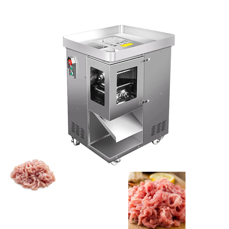 

Stainless Steel Meat Cutter, Fully Automatic Electric Commercial Shredder, One-Time Molding