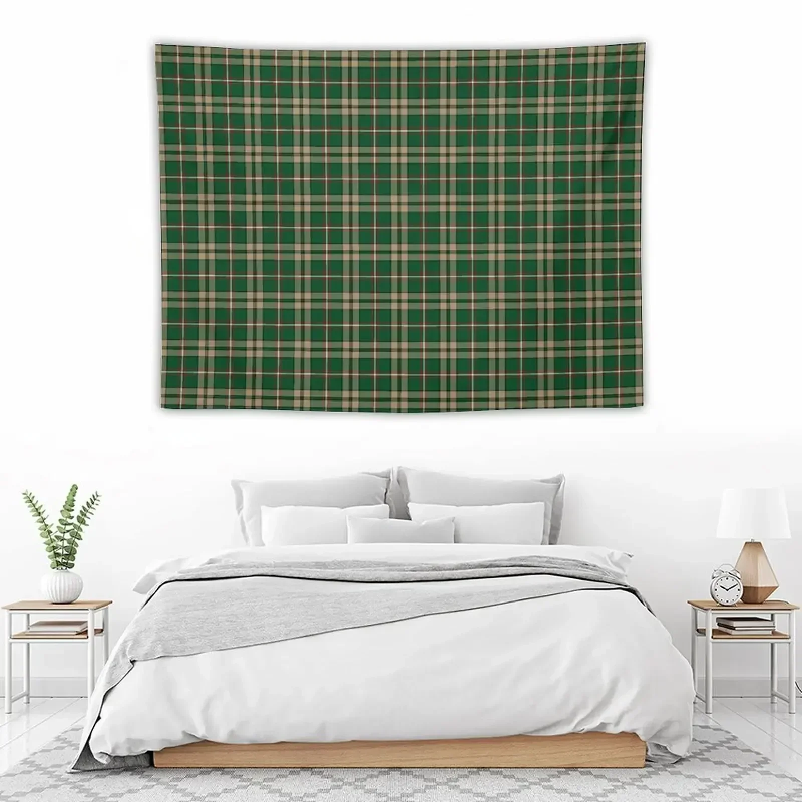 O'Neill тартан коричневый и зеленый ирландский плед гобелен декор для комнаты