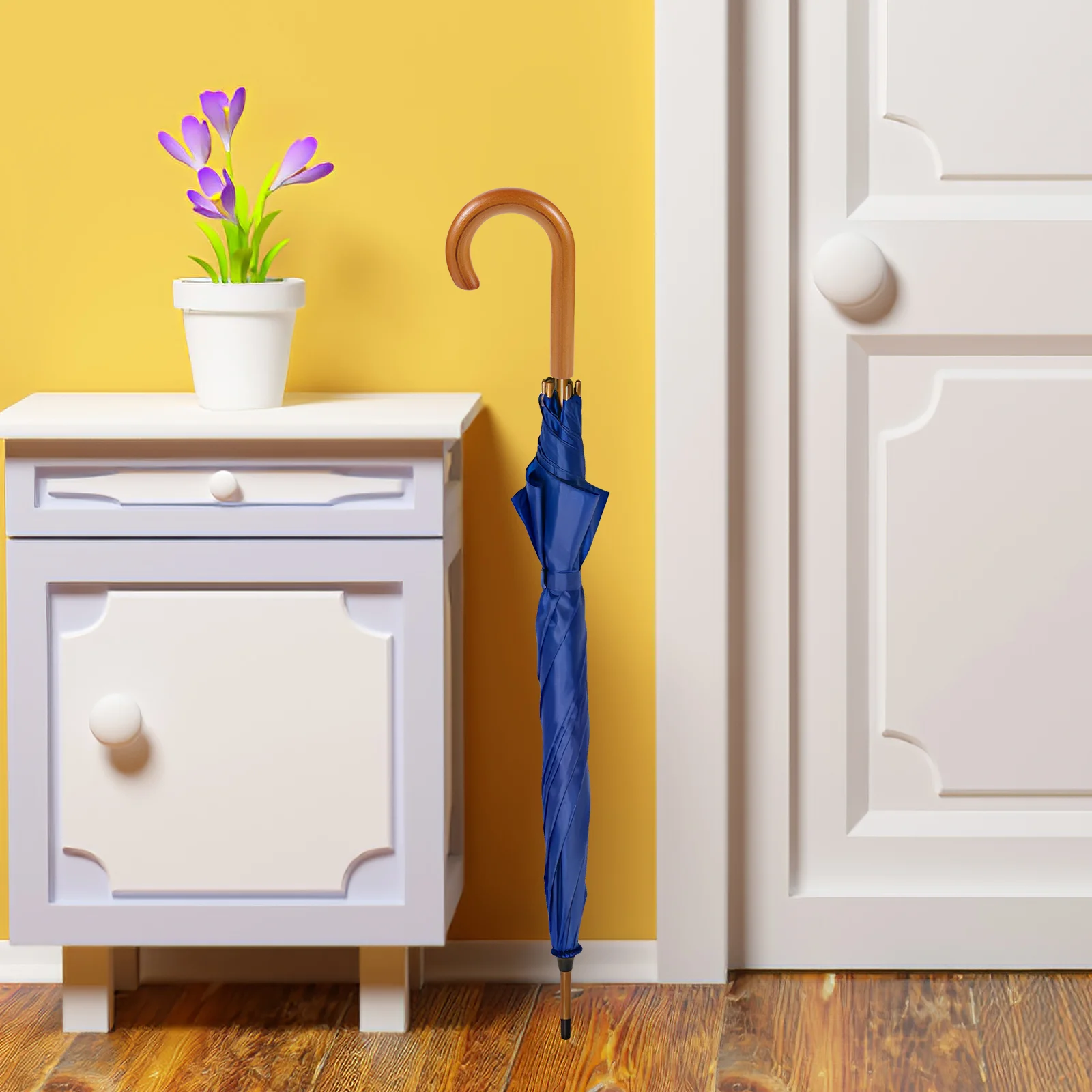 

Three Fold Umbrella Cane Handle Travel Plastic Hooks Replacement Rain Replaceable Foldable Windproof vinyl