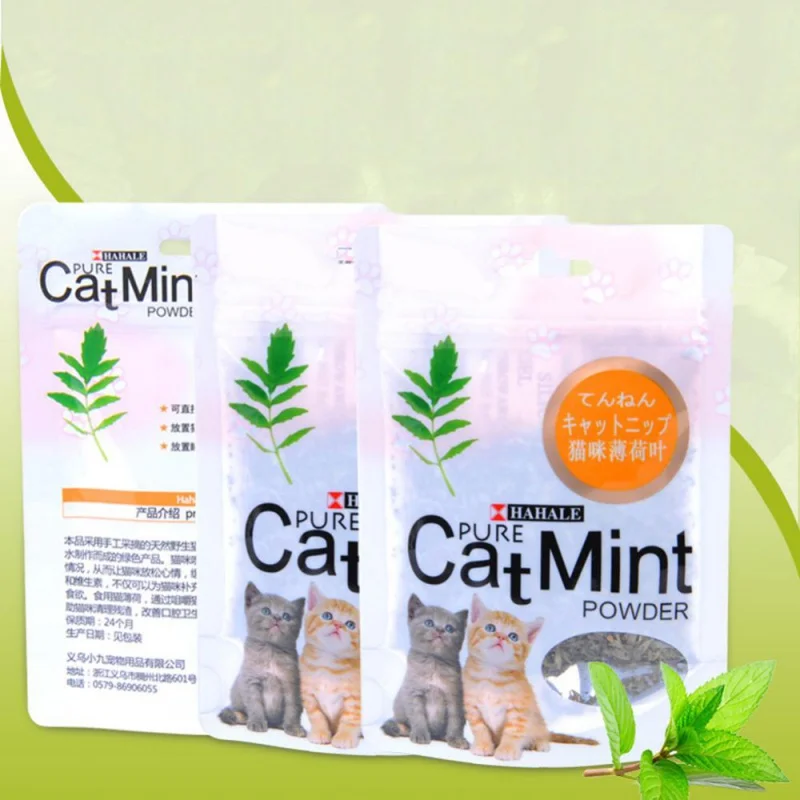 

Catnip 5g/Pack Cat Mint Powder Natural Pet Kitten Mouth Cleaning Flavor Treats Wholesale Powder Hair Ball Cat Supplies