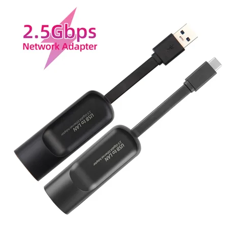 Ethernet-адаптер 2500 Мбит/с, USB Type-C на RJ45