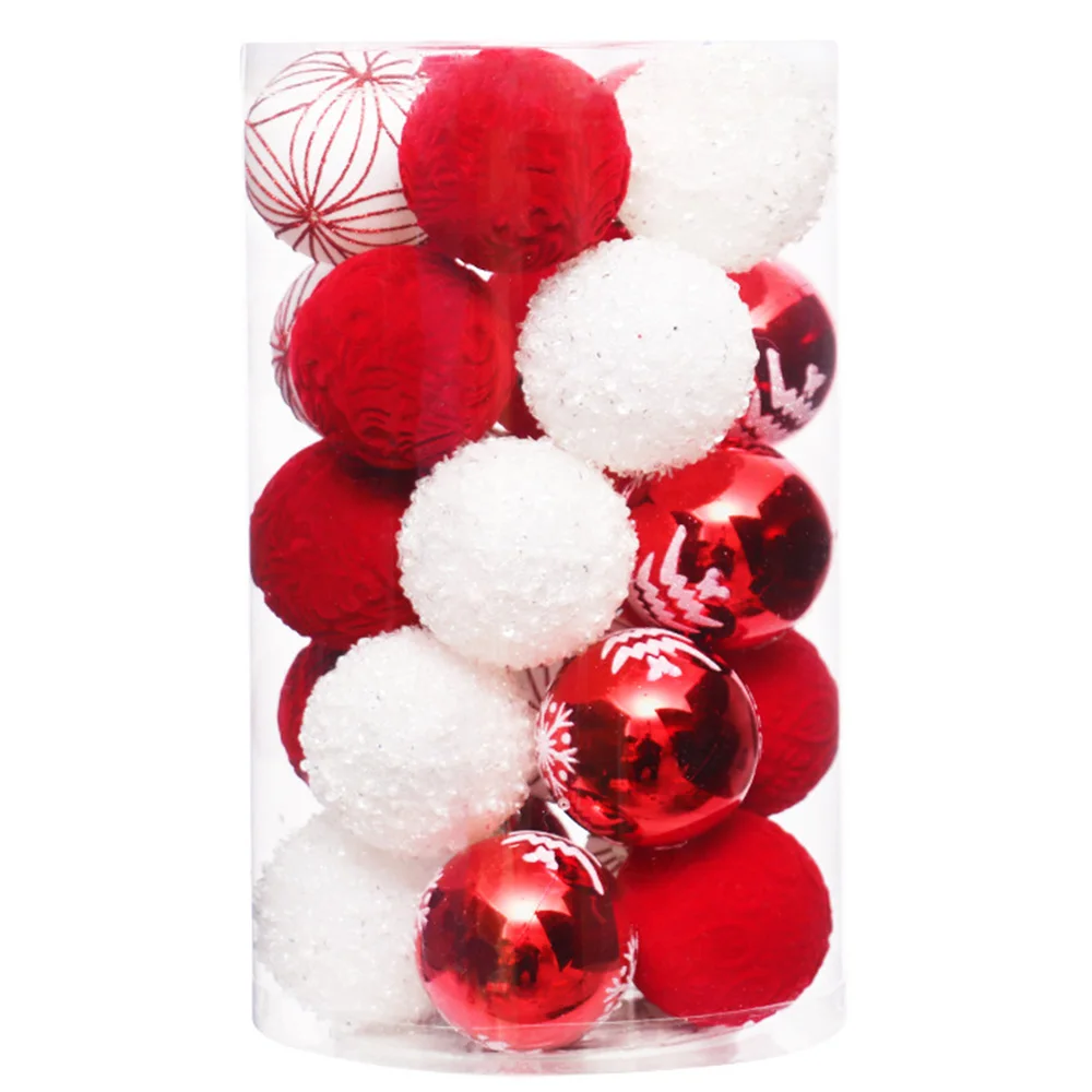 6 см рождественские украшения в европейском стиле тонкий флокированный набор