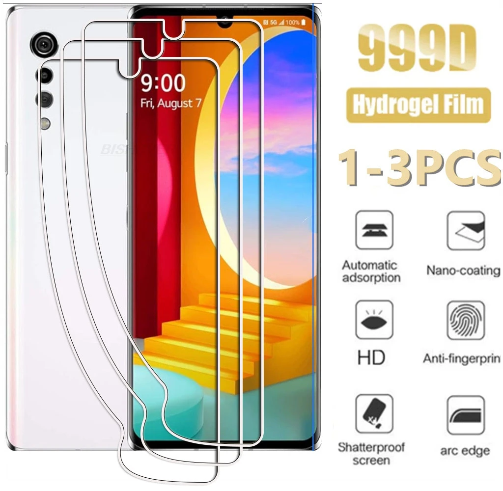 Фото 1-3 шт. для LG Velvet 5G 4G LM-G900N G900EM G900 G910EMW, гидравлическая гидрогелевая пленка, полная защитная пленка для экрана, защитный чехол №1