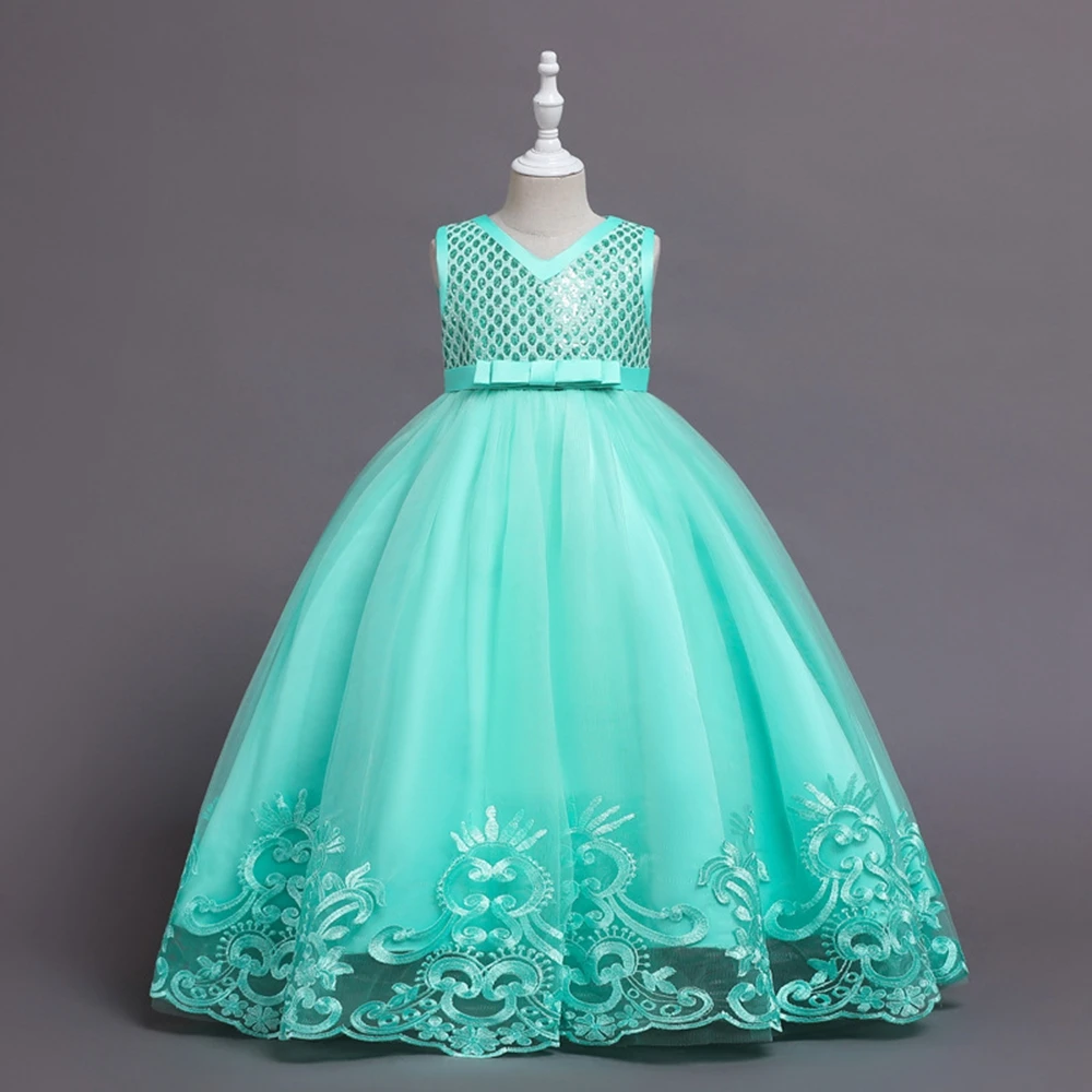 

Flower Girl Dresses V-neck A-LINE Pageant Dresses for Girls Appliques Flower Girl Dress