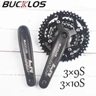 Коленчатая звезда велосипеда BUCKLOS MTB 10464BCD 22T 32T 44T, коленчатая звезда из алюминиевого сплава, одинарнаяТройная Звездочка для Shimano
