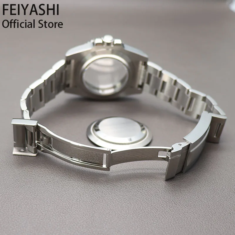 For nh35 nh36 miyota 8215 Movement 28.5mm Dial Men's Watches Case Watchband Stainless Steel Sapphire Crystal Glass Submariner