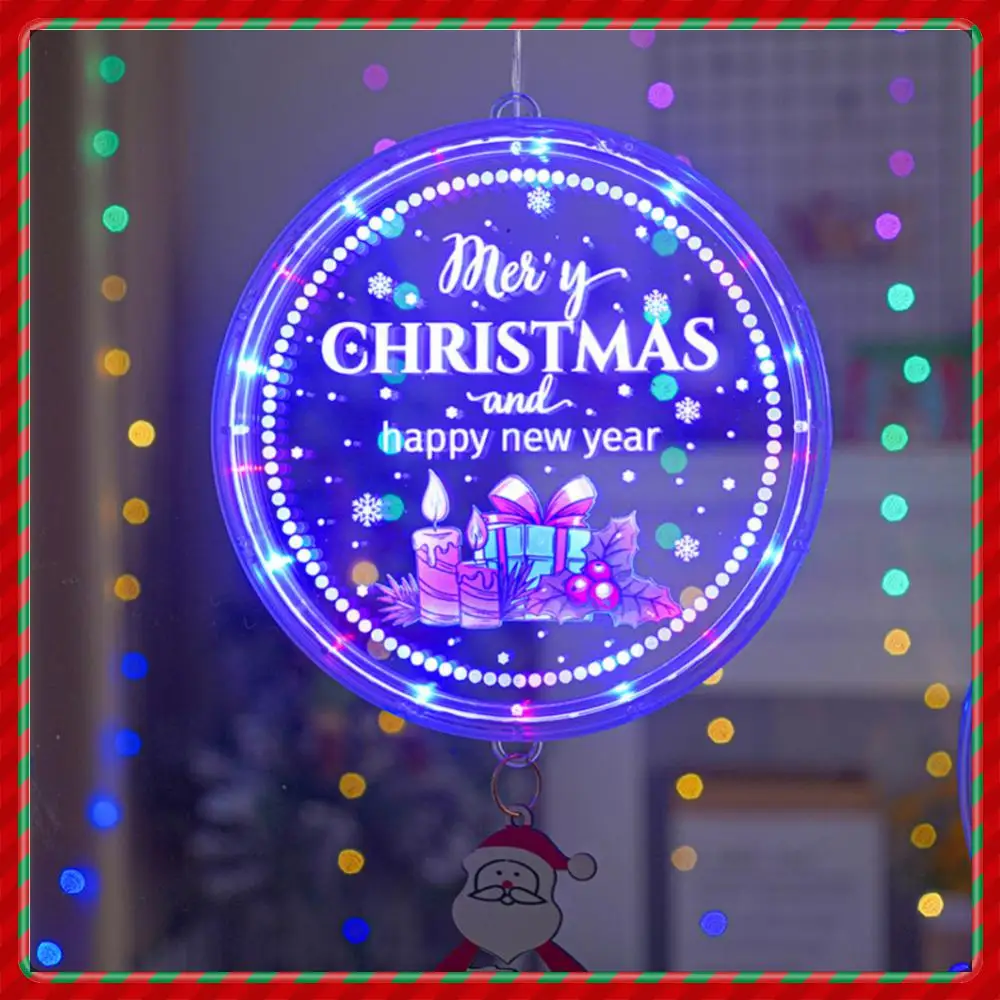 

Подвессветильник светильник в виде дерева Санта-Клауса, 3D диск, декоративное светильник щение для рождественской комнаты, рождественские п...