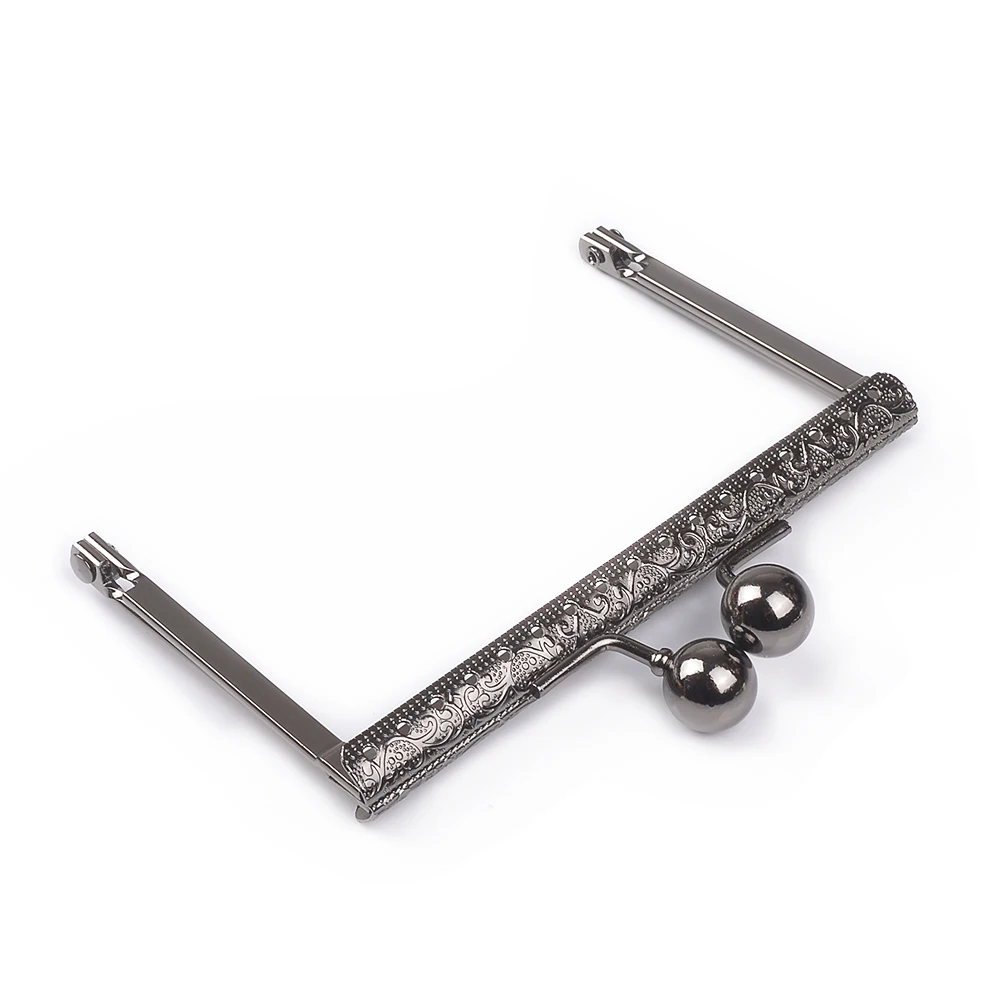 10pcs 10.5cm Square Metal Purse Frame Handle for Clutch Bag Handbag Accessories Making Kiss Clasp Lock  Bronze Bags HardwareDIY