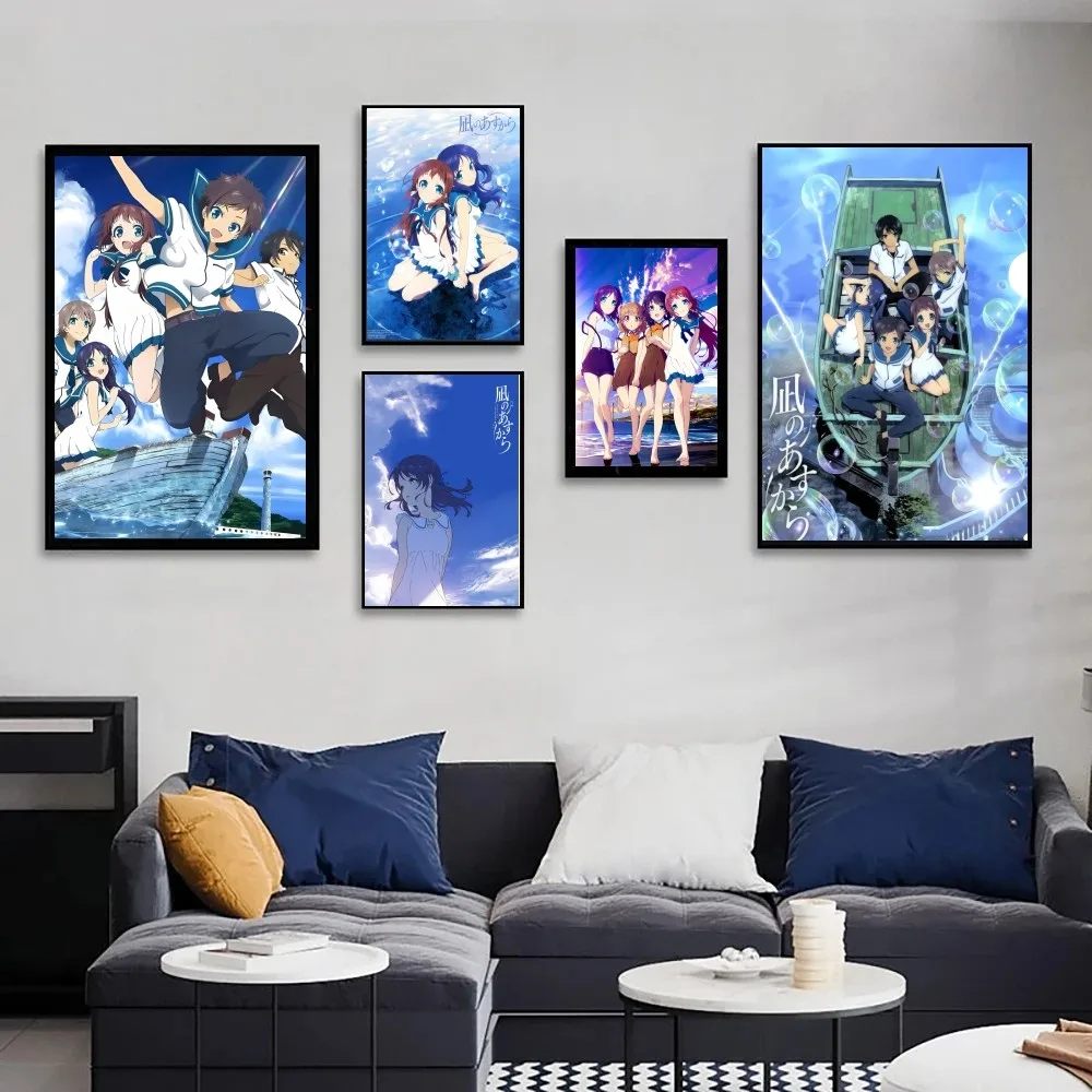 N-Nagi No A-Asukara Anime Manga Poster Wall Art Home Decor Room Digital Painting Living Restaurant Kitchen