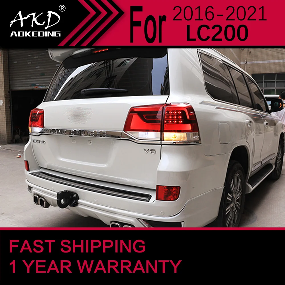 Автомобисветильник s для Toyota Land Cruiser светодиодный задний фонарь 2016-2020 LC200
