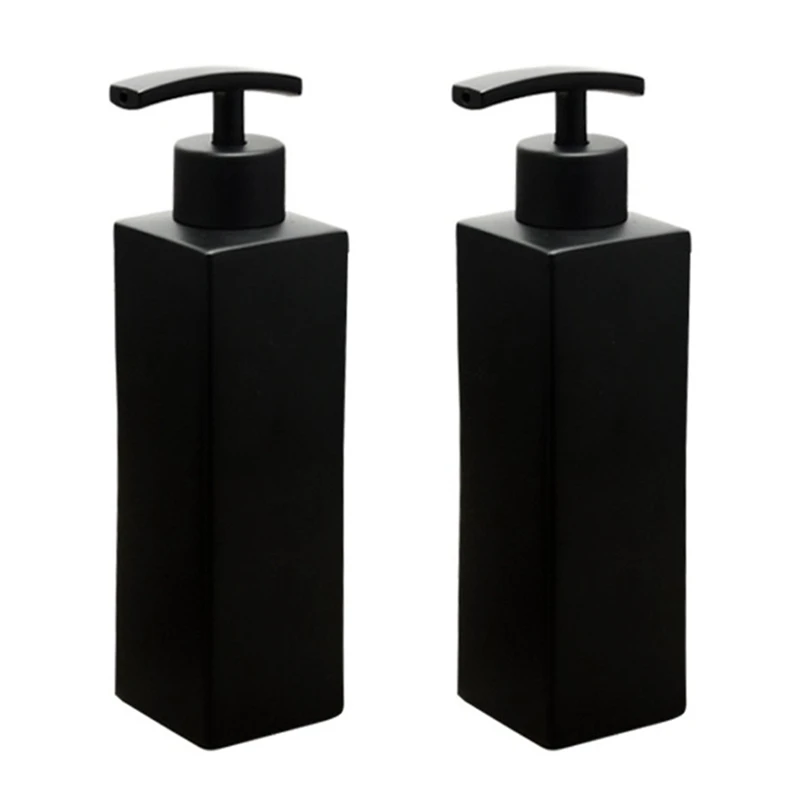 

Hot SV-2X Stainless Steel Black Liquid Soap Dispenser,Soap Dispensers,For Kitchen&Bathroom,350 ML