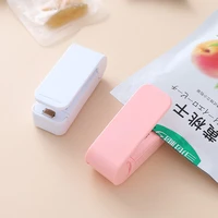 mini sealing machine plastic portable bag heat sealer package storage bag clip handy sticker seal for food snack kitchen gadgets