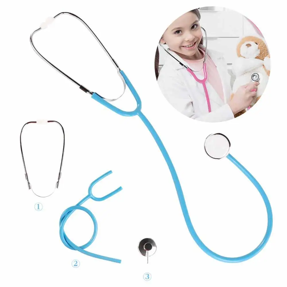 

1PCS 60CM Puzzle Children's DIY Science Popularization Stethoscope Toy Simulation Stethoscopes Be A Doctor Toys Play House Toys