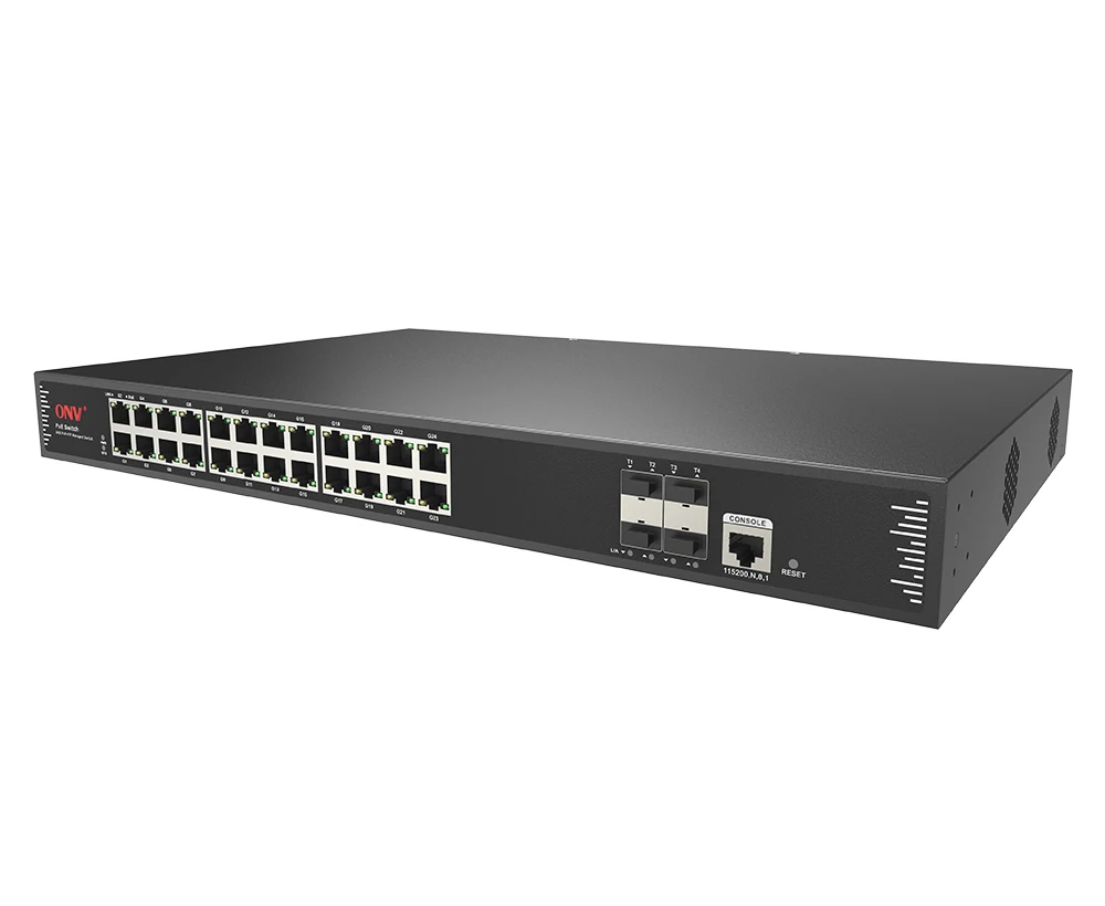 Фото 28-портовый управляемый коммутатор L2+ с поддержкой PoE+ мощностью 30 Вт, 4x10G SFP+, ERPS, 20 мс и IPv4/IPv6 №3