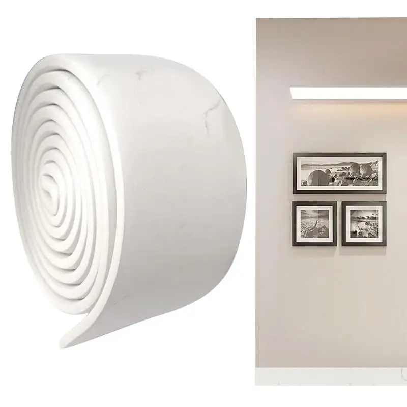 Плинтус молдинговая отделка противоударный настенный угловой самоклеящийся