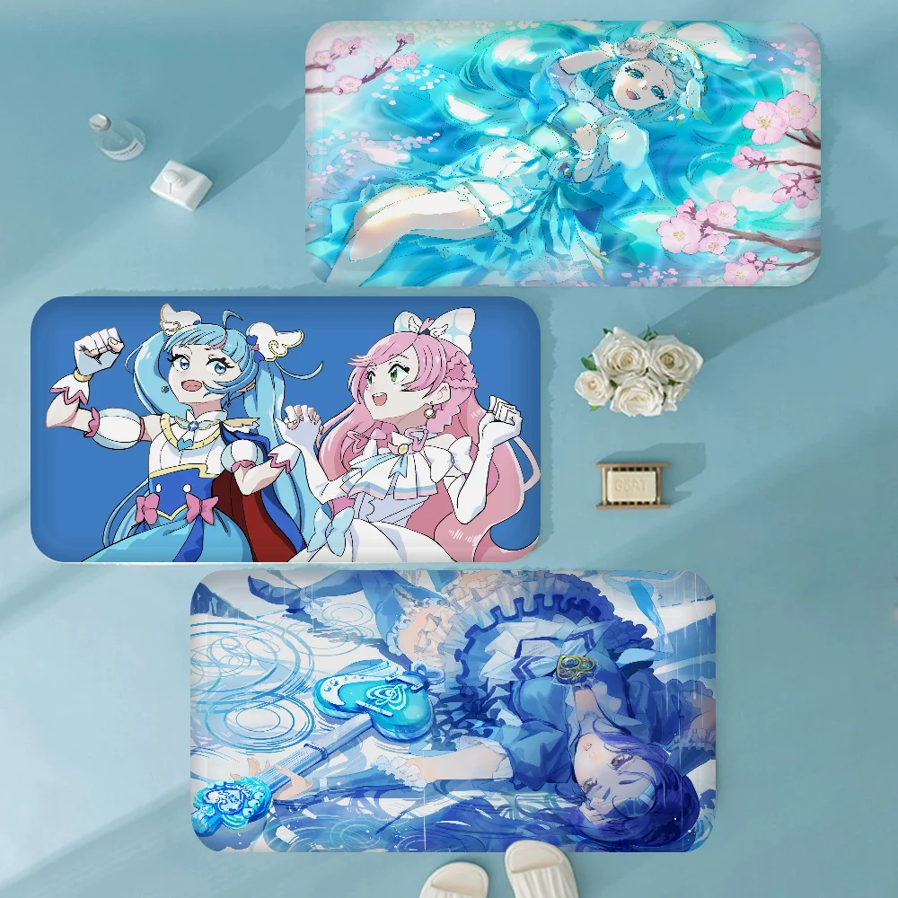 Precure Hirogaru Sky! Entrance Door Mat Nordic Style Bedroom Living Room Doormat Home Balcony Anti-Slip Modern Decor