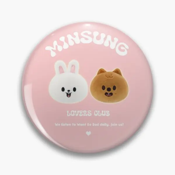 Minsung Lovers Club W Ver Skz Dorms Мягкая пуговица брошь на воротнике металлический значок
