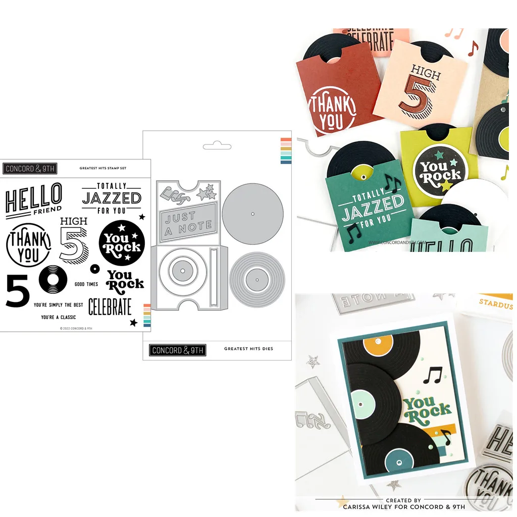 

Greatest Hits Metal Cutting Dies Clear Stamps Scrapbook Diary Decoration Embossing Template Diy Greeting Card Blade Punch 2023