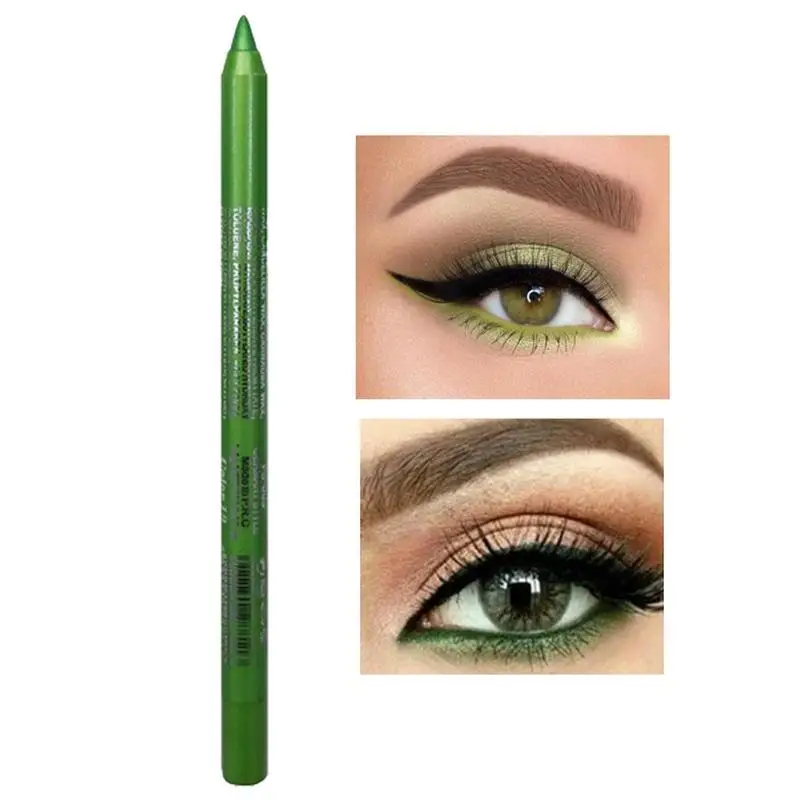 

Long-lasting Eyeliner Pencil Waterproof Pigment Green Eyeliner Pen Fashion Color Eye Makeup Cosmetics For Women Girls