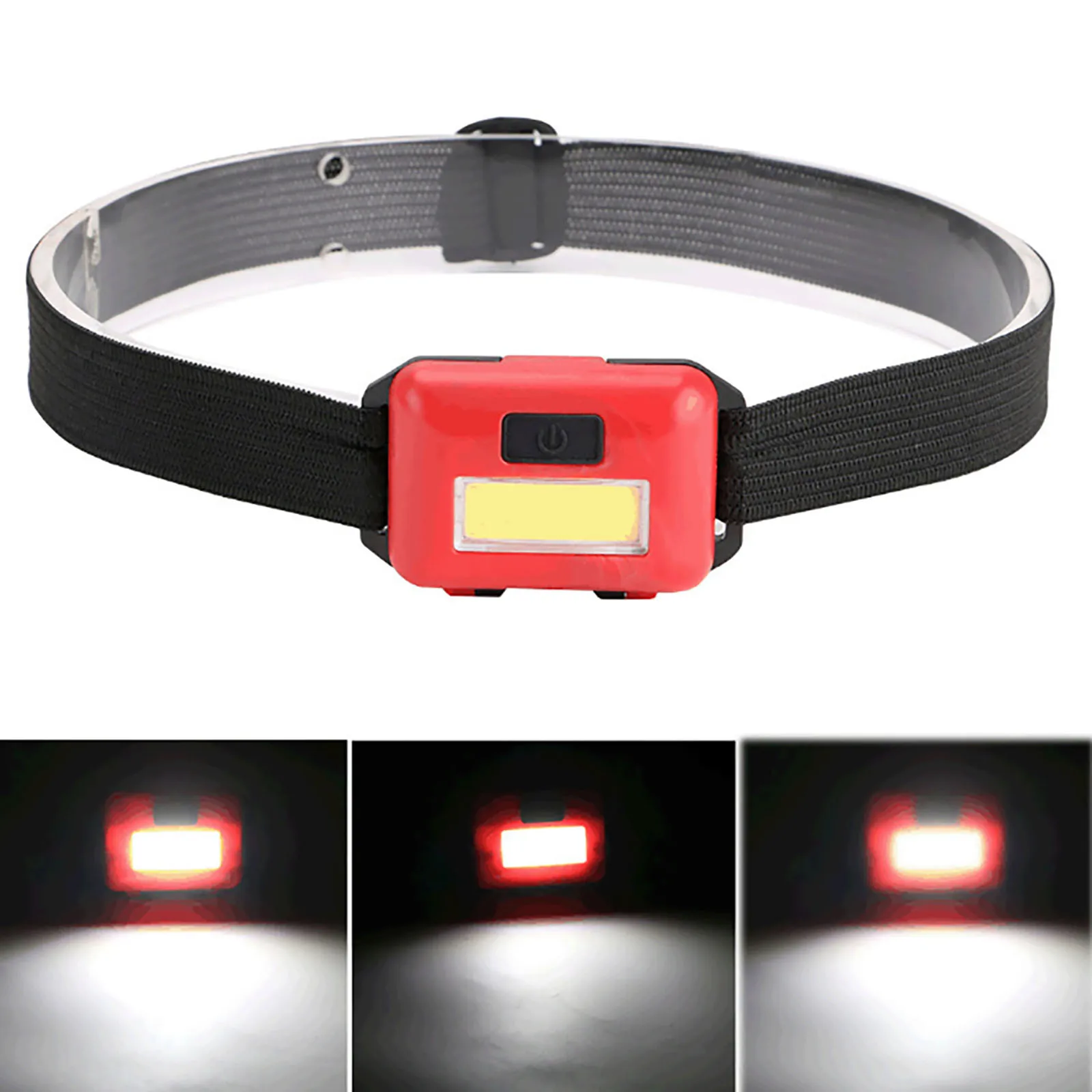 Миниатюрный светодиодный фонарь Cob налобный для кемпинга уличный аксессуары