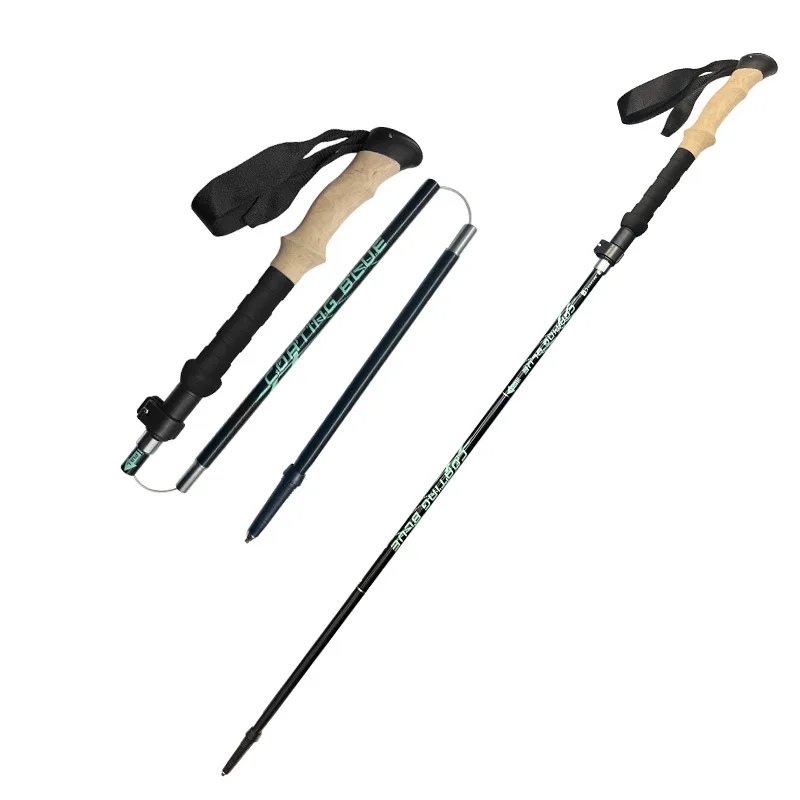 

Walking Stick Trekking Poles Telescopic Baton Nordic Aluminum Ski Camp Hiking Poles Crutches Walking Cane North Pole