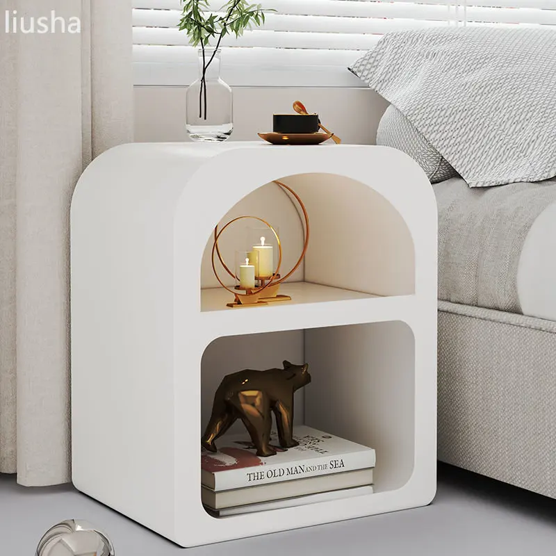 

Nordic bedside table simple modern locker bedroom small bedside cabinet ins wind storage cabinet rack cave cabinet nightstands