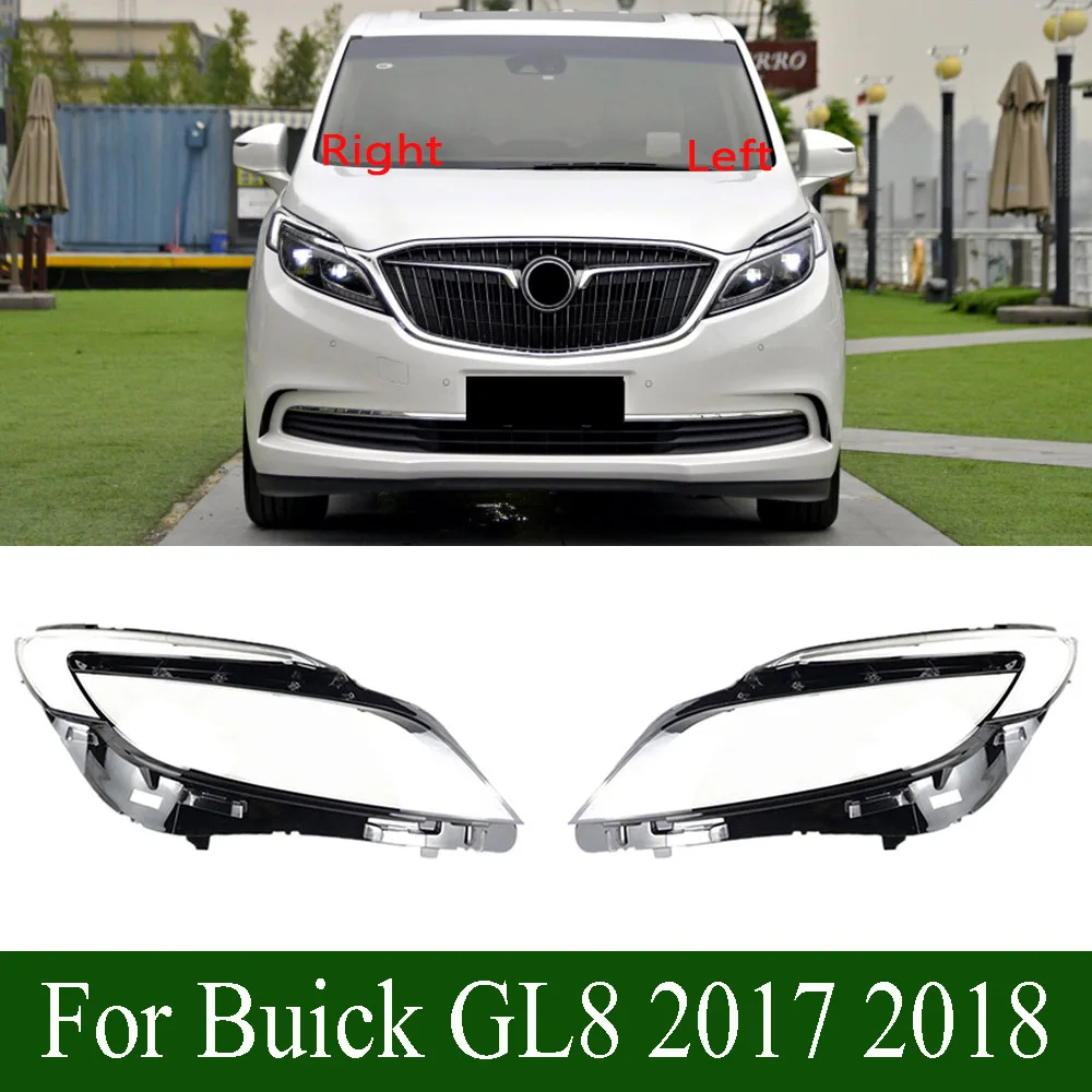 

For Buick GL8 2017 2018 Transparent Headlight Cover Lens Headlamp Shell Replace Original Lampshade Plexiglass