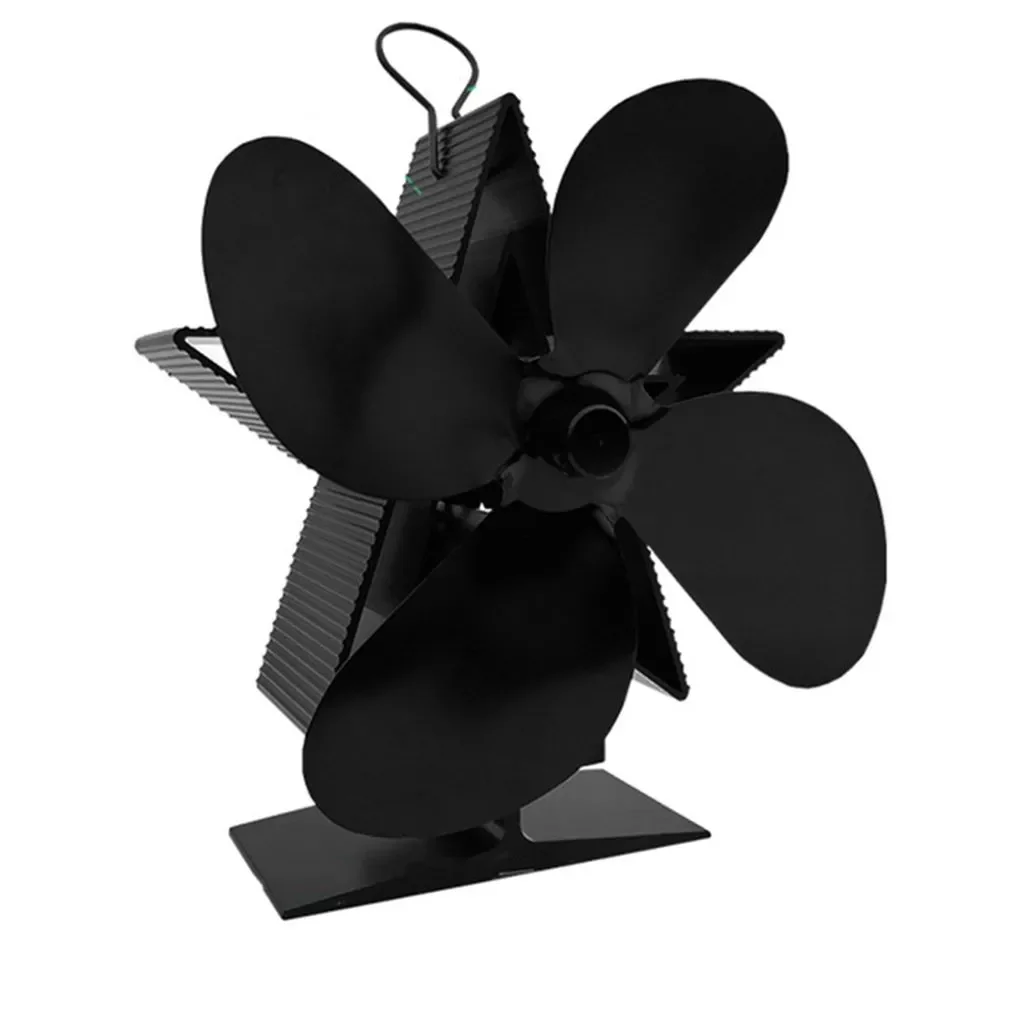 

4-Blade Stove Fan Eco Friendly Heated Fan Fireplace Fan For Wood Burning Ecological Fan Heat Powered Five Star Shape