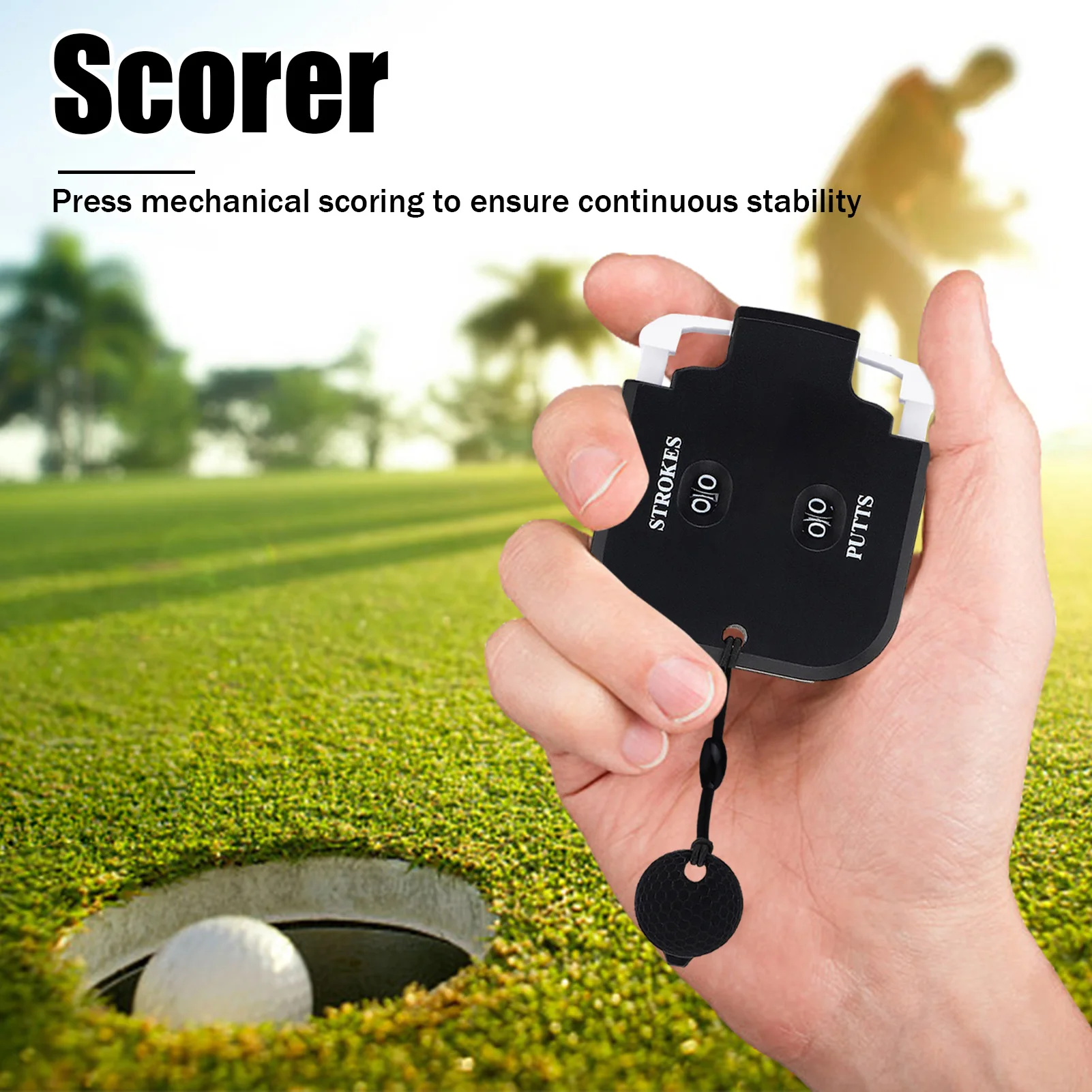 

Mini Handy Golf Shot Count Stroke Putt Score Counter Two Digits Scoring Keeper Golf Training Aids Outdoor Sports Golf Accessory