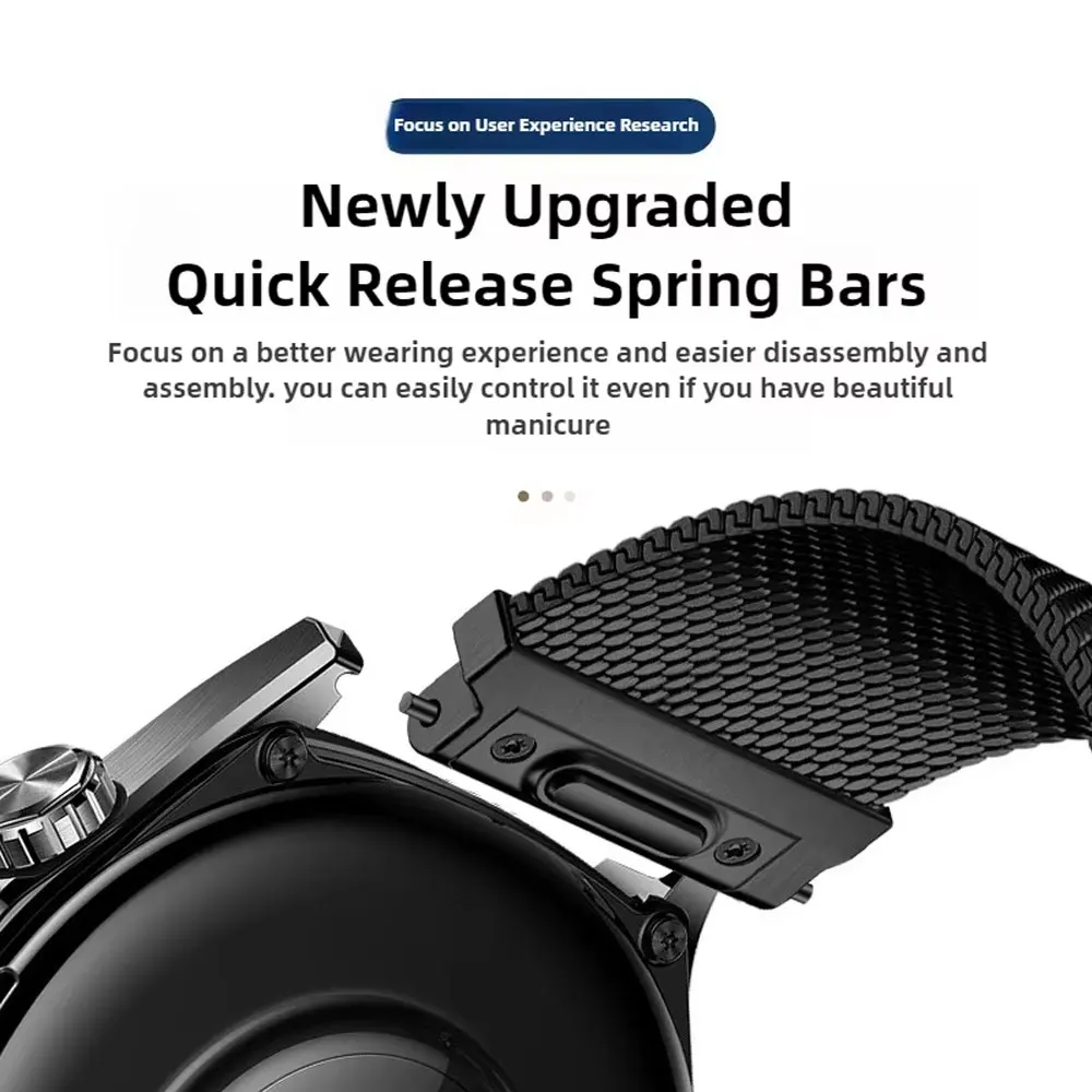 Фото Ремешок QuickFit 20/22 мм для Zeblaze Stratos 4/4pro/4 GPS/Vibe8 7/3Ultra Milanese Loop Band для Huawei GT6pro 46 мм с магнитной застежкой №2