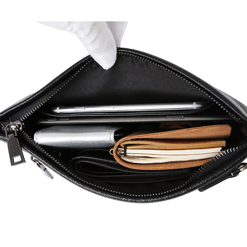 Clutch Bag Luxury Designer Men's Embroidery Hand-held Bag Simple Envelope Bag Coin Purse Men's Purse Large Capacity Handbags