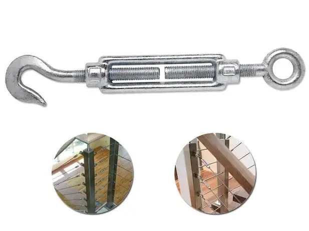 

2 Stretcher Clip Kits for Steel Cable 8 MM. x 3,8mm.