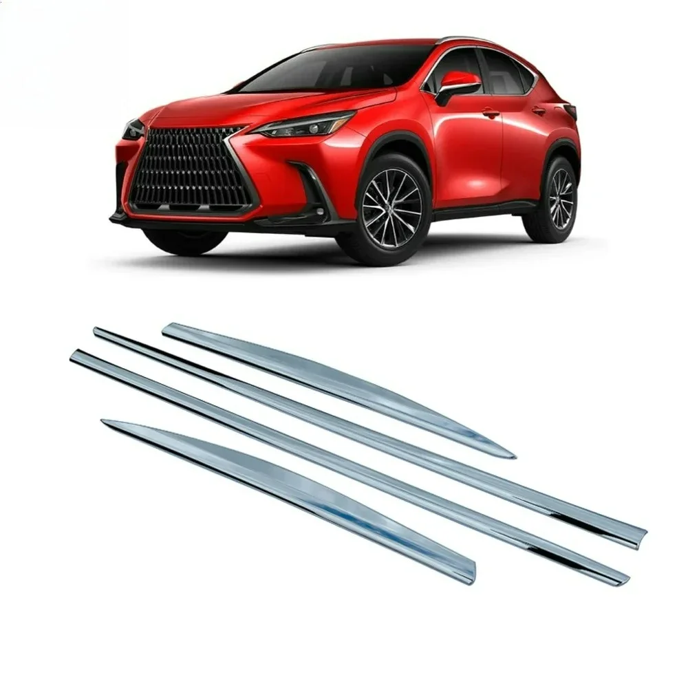 Фото Для Lexus NX-Class AZ20 NX250 NX350 NX450 2021 2022: Аксессуары для автомобиля, молдинги/накладки на боковые двери из нержавеющей стали №5