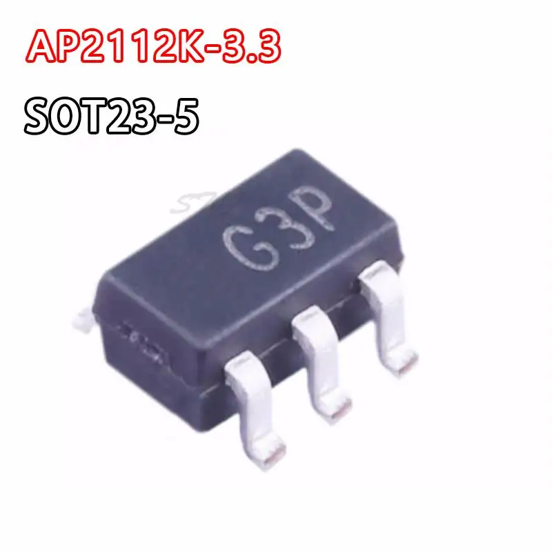 10 шт. Φ 3,3 V 0.6A SOT25 2112 AP2112 AP2113K Φ AP2210K