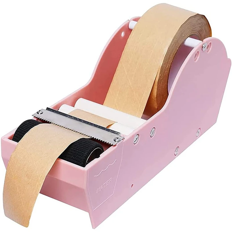 

Desktop Pink Tape Dispenser Water Activated Tape,Water Activated Tape Dispenser,Tape Dispenser Sealing