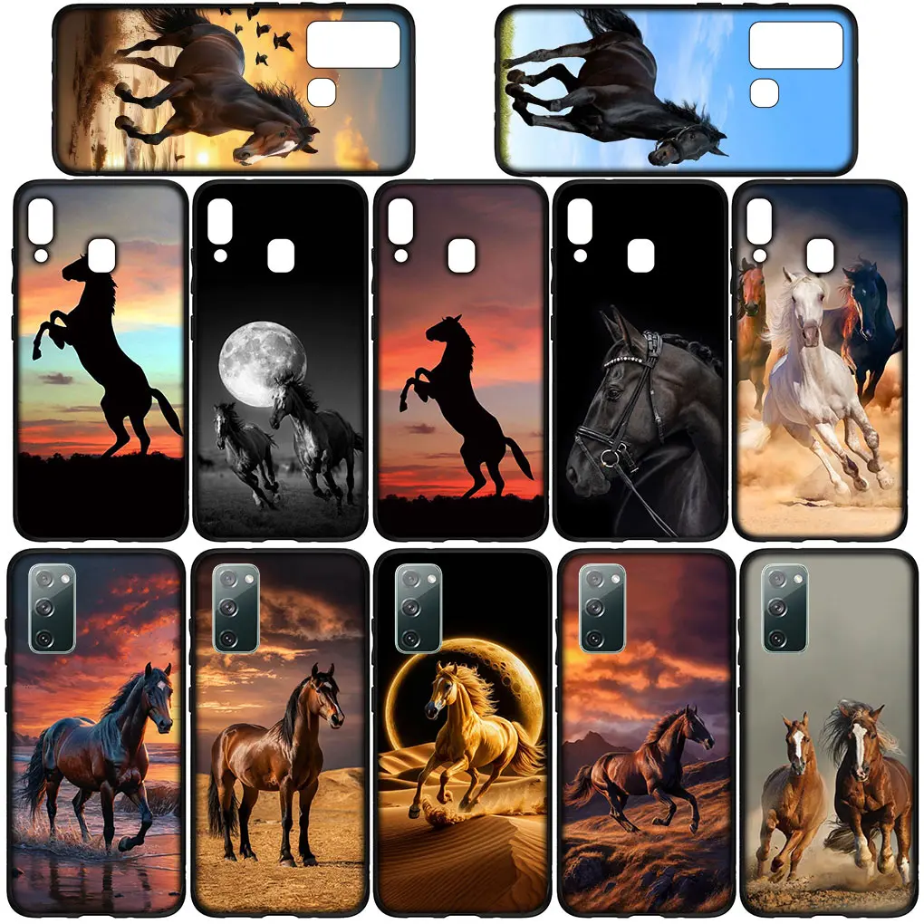 Силиконовый чехол для телефона с обоями Running Wild Horse Huawei Nova 3i 3 5t 2i 7 SE Mate 10 20 P20 P30 Pro 2