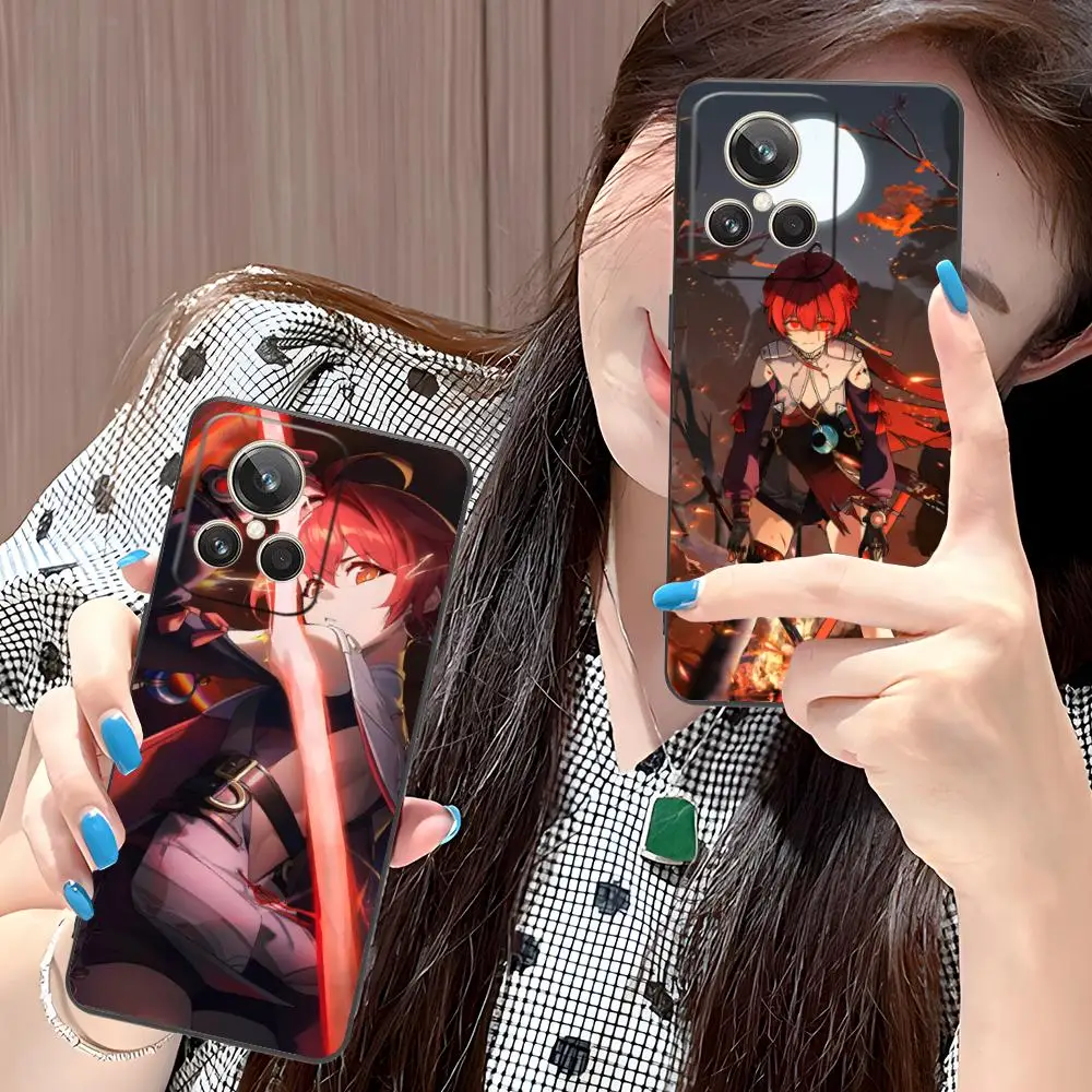 Фото Чехол для телефона Wuthering Waves Danjin для Realme 15 14 13 12 11 10 9 Pro Plus T i Lite 5G, мягкий противоударный чехол из ТПУ №3