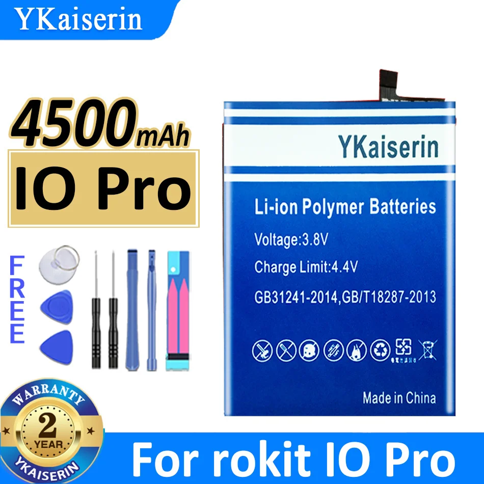 

4500mAh YKaiserin Battery IO Pro For rokit IOPro Mobile Phone Batteries